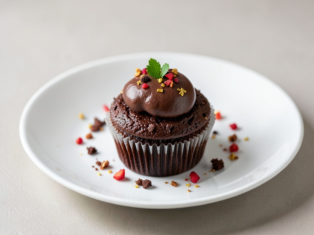 Festliche Schoko-Cupcakes