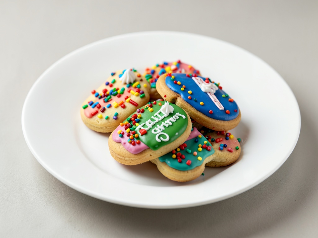 Biscotti di Natale con glassa colorata