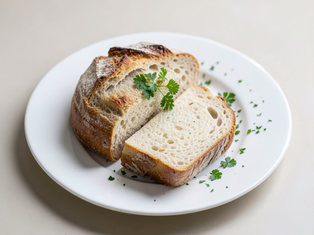 Pane bianco fatto in casa con pre-impasto