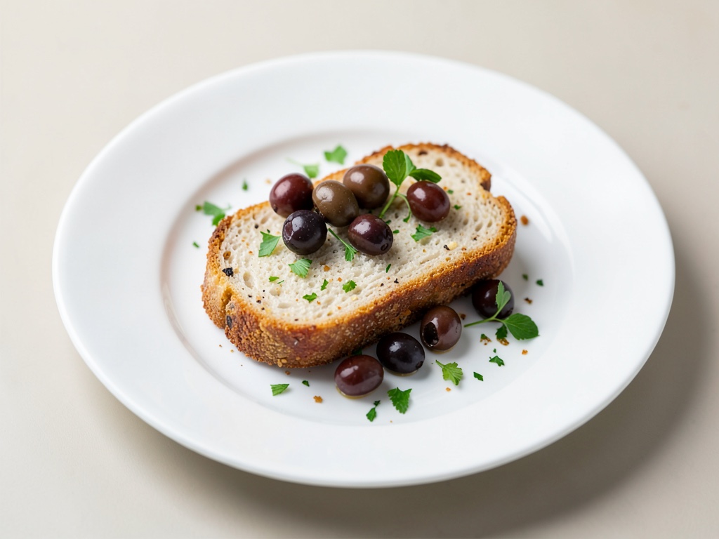 Pain croustillant aux olives
