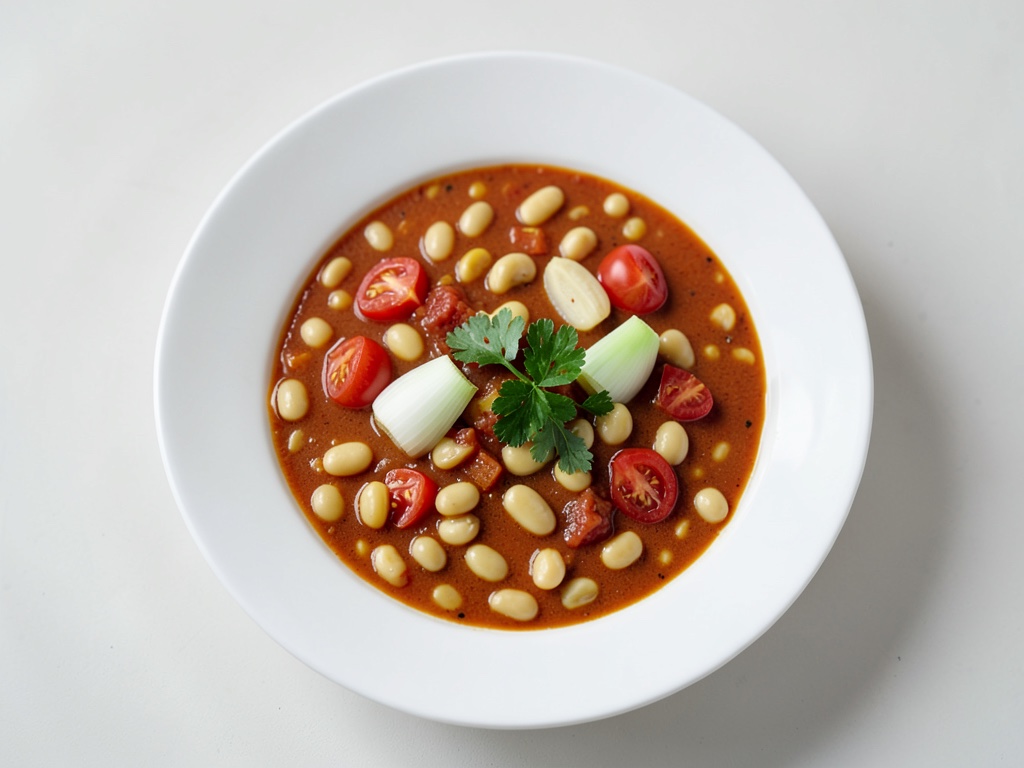 Guiso de judías con tomates