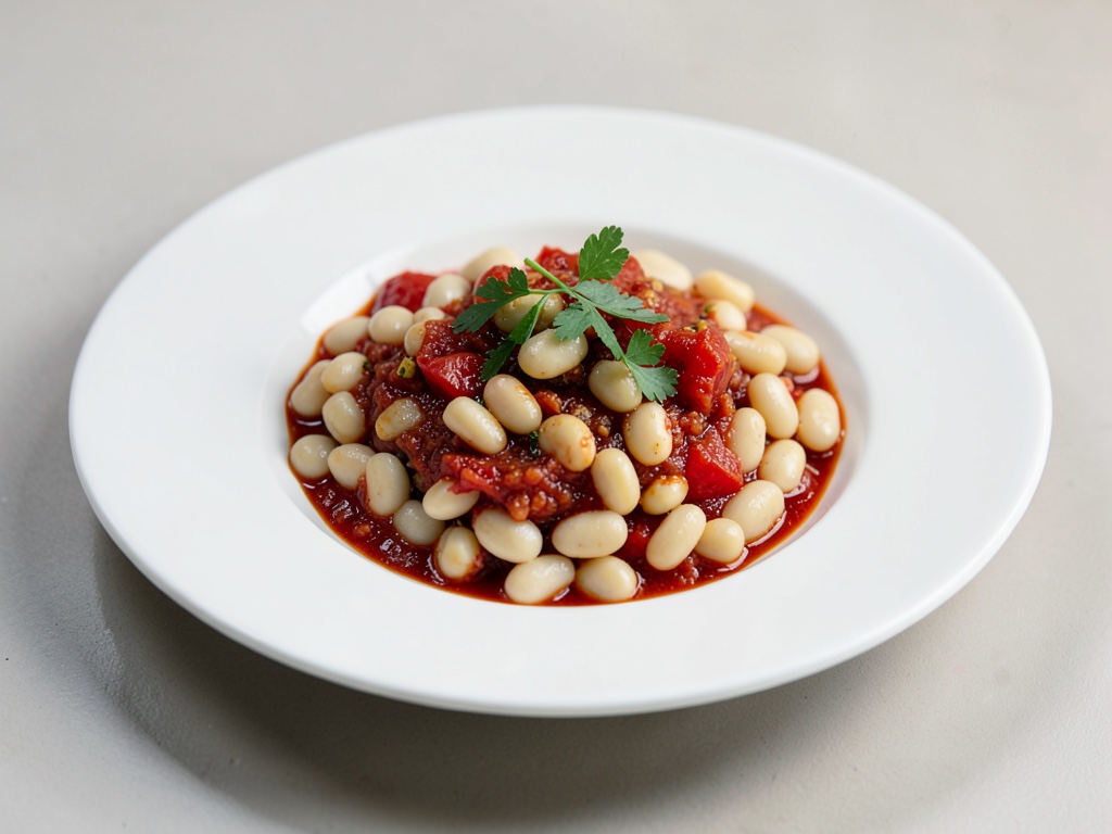 Haricots blancs à la sauce tomate