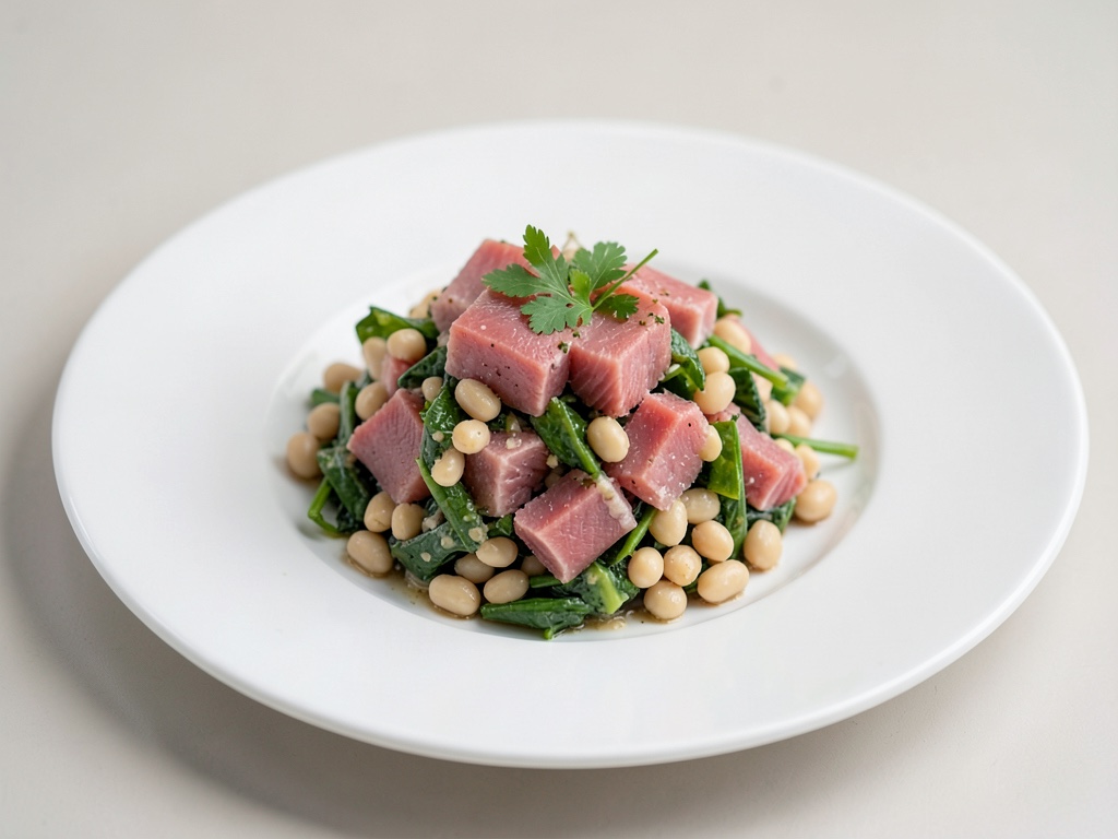 Insalata fresca di tonno e fagioli