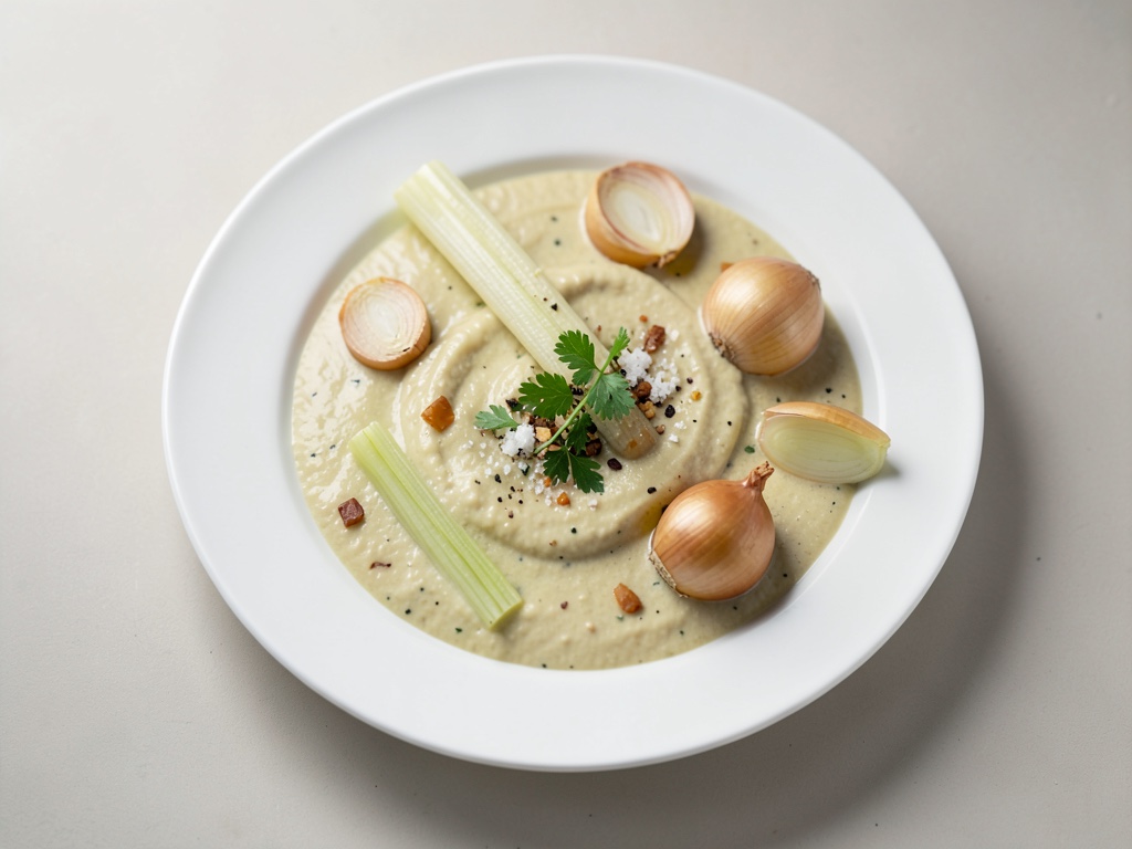 Crème de potage blanc à l'asperge