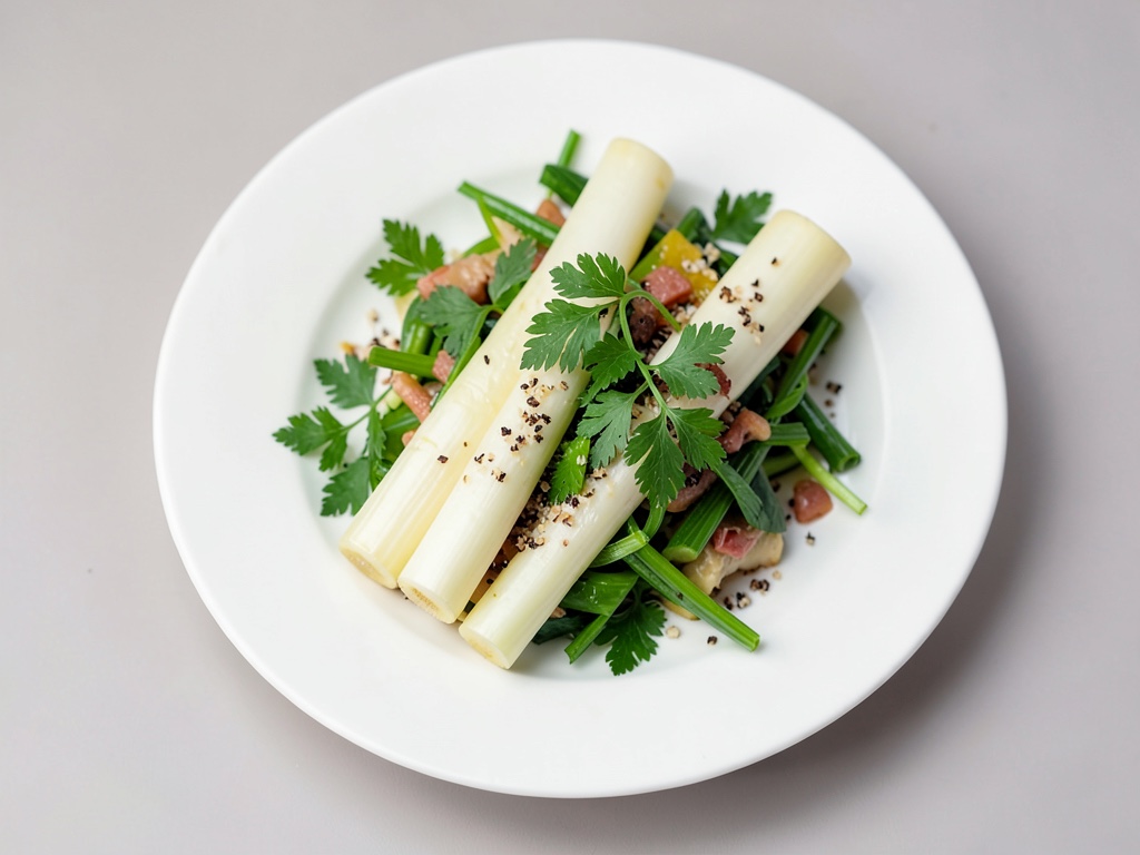 Salade d'asperges blanches à la persil