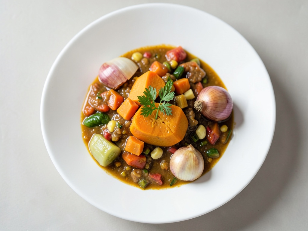 Soupe crémeuse au chou blanc et à la citrouille