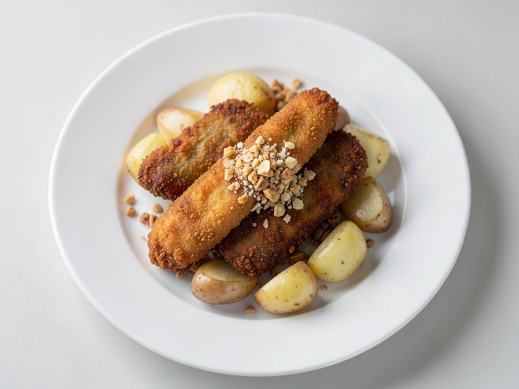 Schnitzel viennese con patate