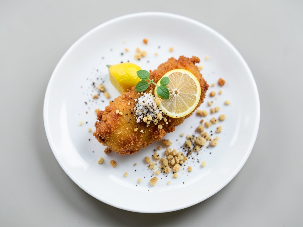 Schnitzel viennese croccante con aroma di limone