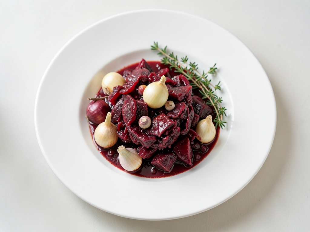 Fascette di selvaggina tenere con gnocchi croccanti e cavolo rosso