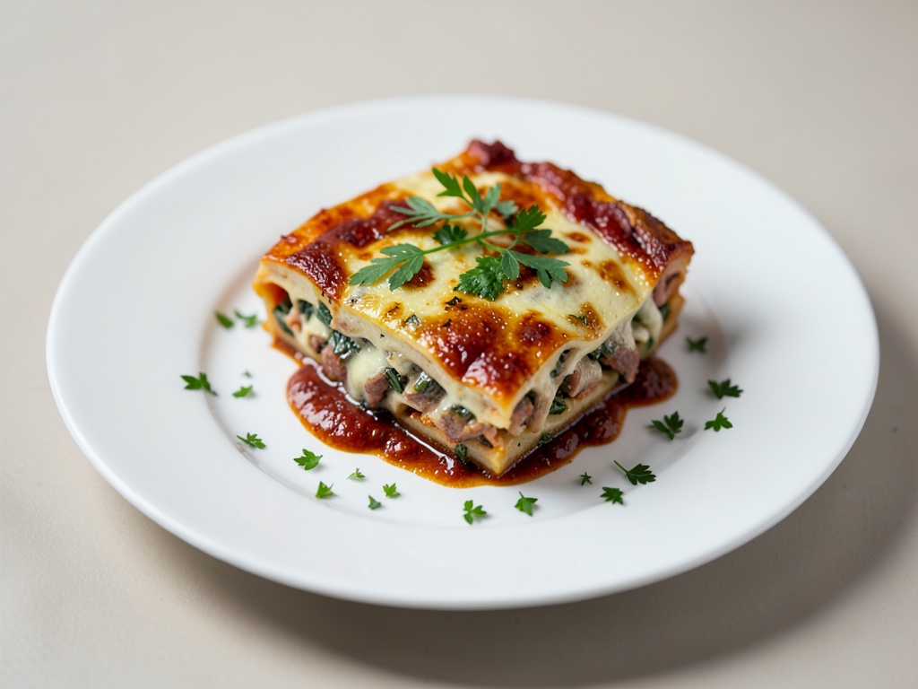 Lasagne con erbe selvatiche