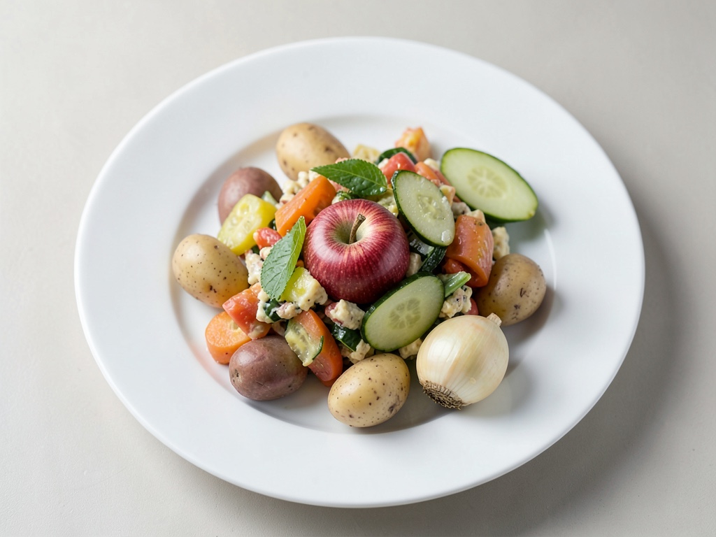 Salade de pommes de terre automnale aux marrons