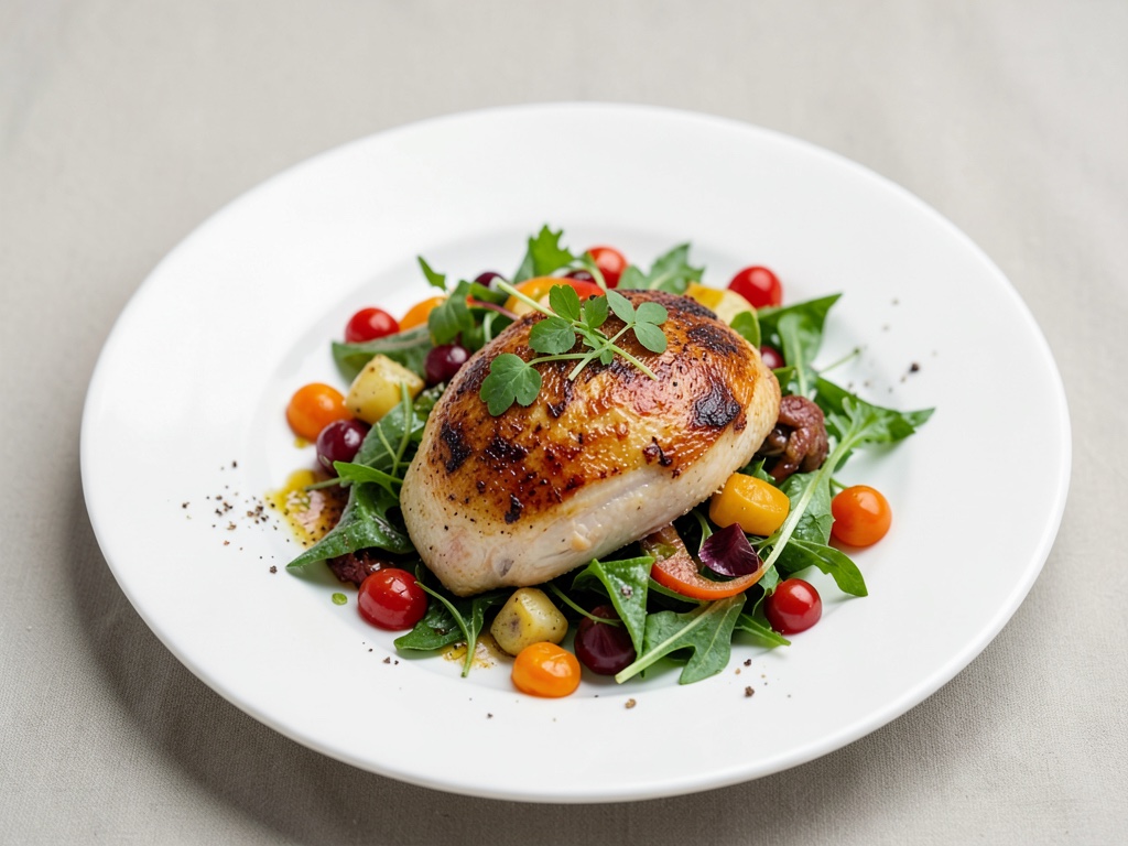 Salade d'automne au poulet rôti