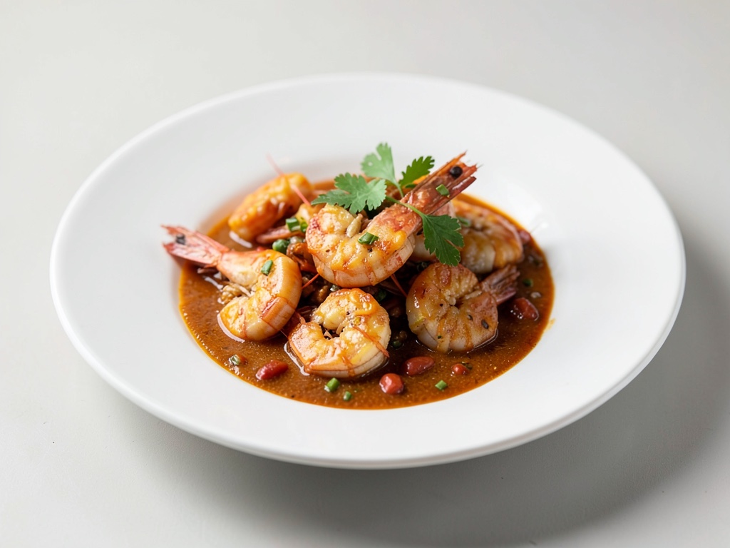 Gamberi al wok con aroma di curry
