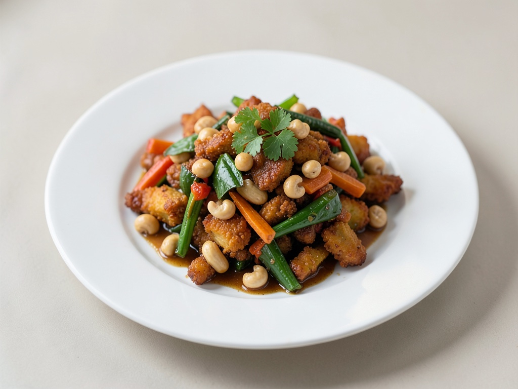 Verdure croccanti al wok con anacardi