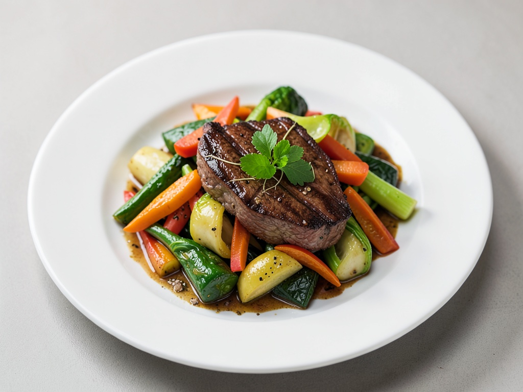 Wokgemüse mit Rindfleisch