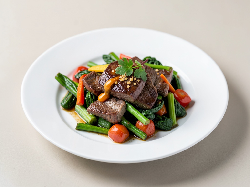 Verdure wok con manzo