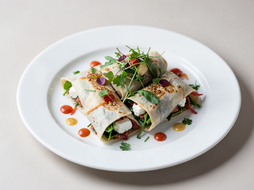 Wraps salade fraîche à la mozzarella
