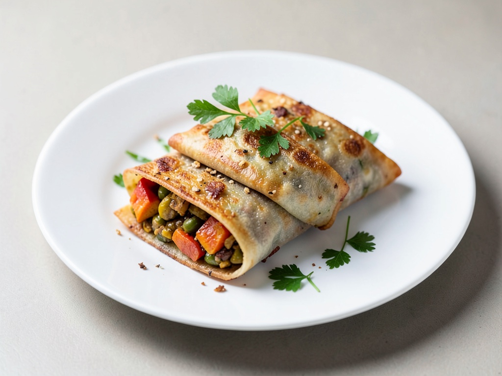 Tortillas croccanti di radice di prezzemolo e zucca