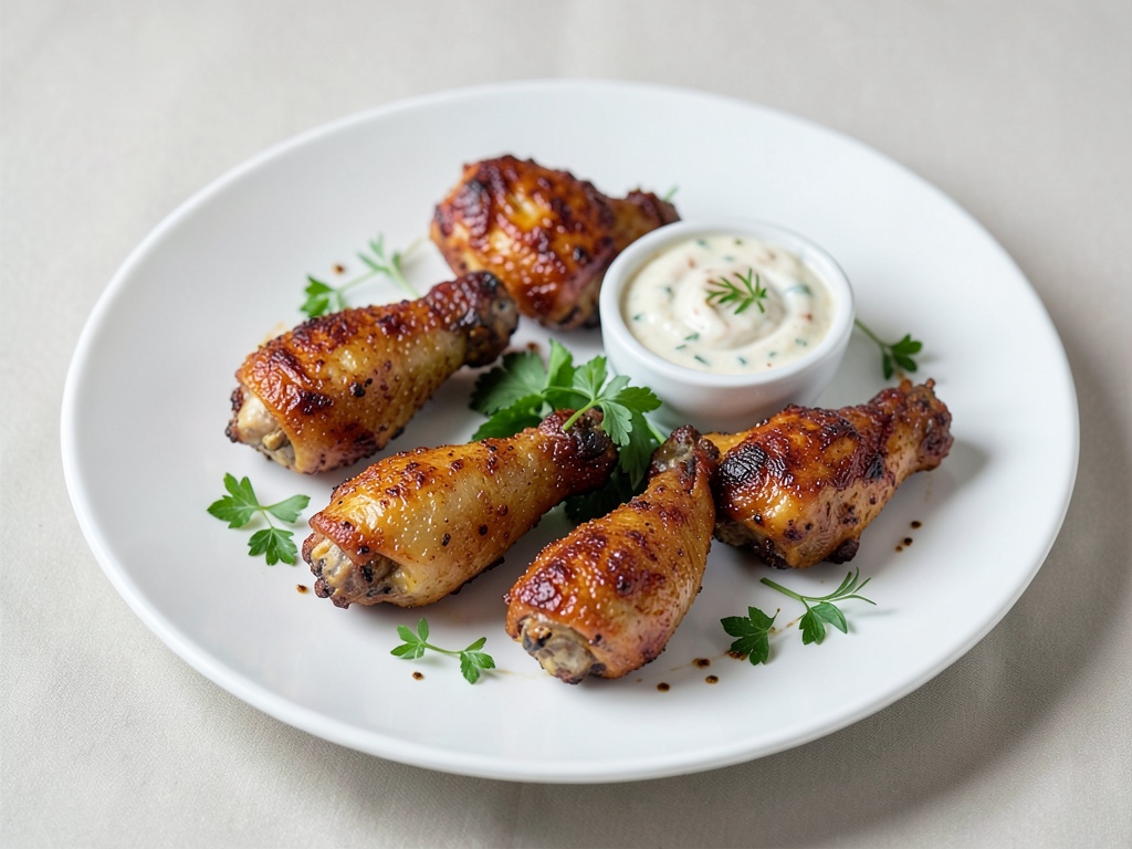 Ailes de poulet épicées avec trempette