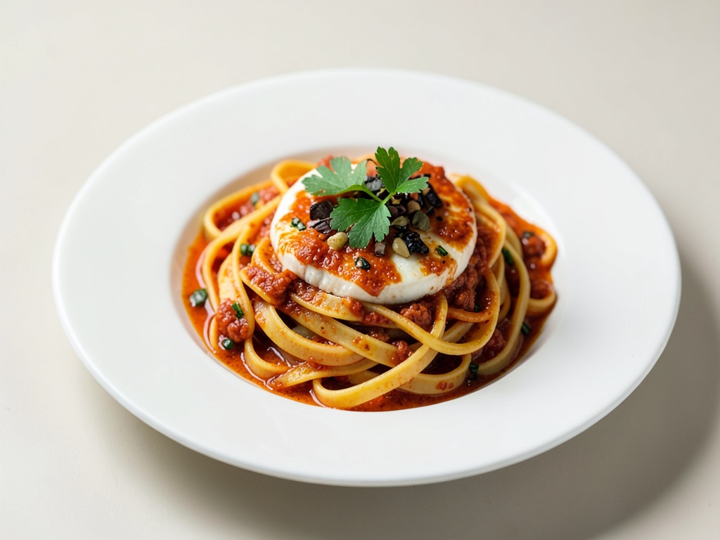 Würzige Mozzarella-Nudeln