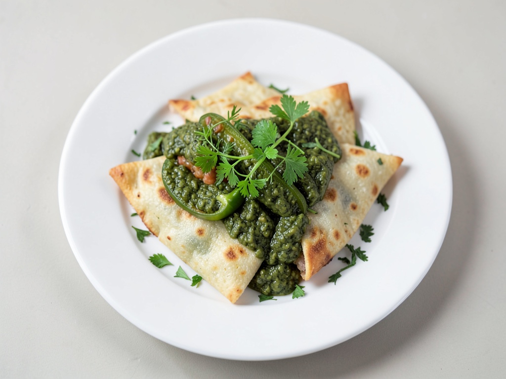 Quesadillas piccanti con salsa verde