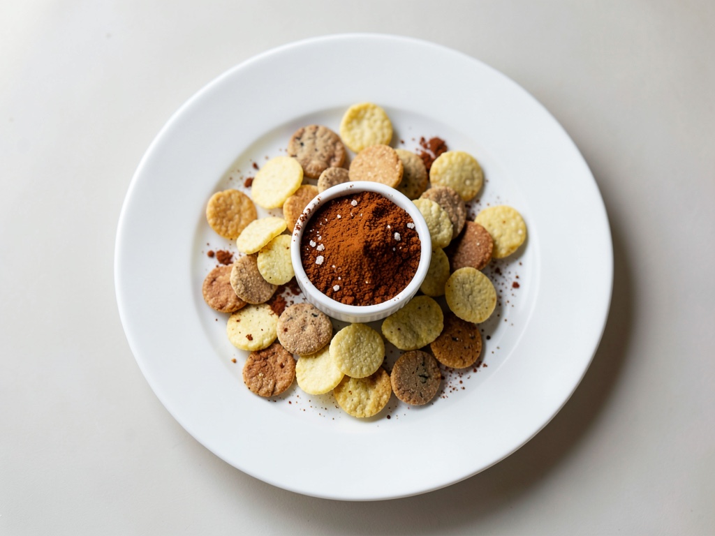 Chips de col rizada crujientes con especias