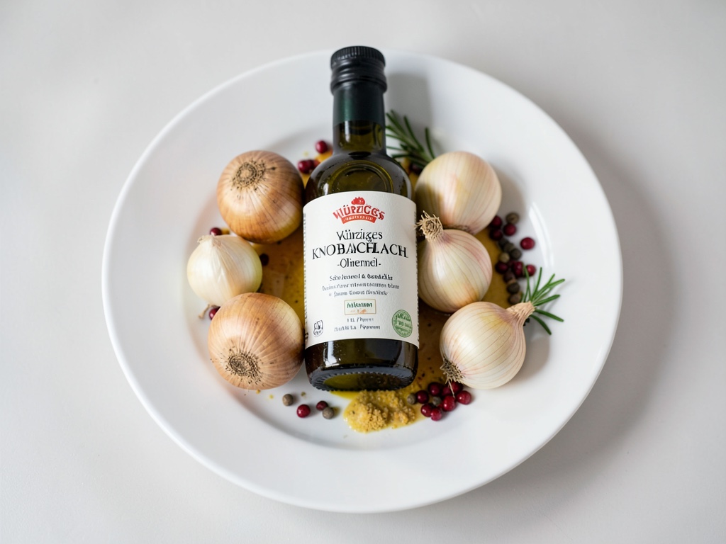 Olio d'oliva al aglio e olive piccante