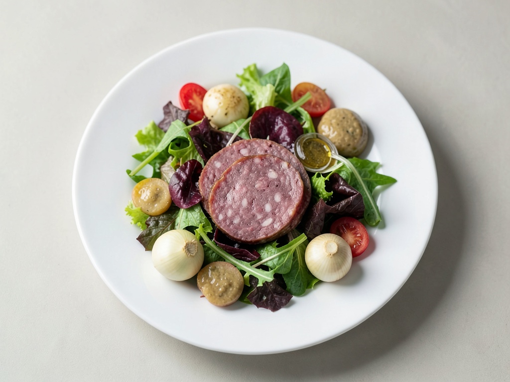Blood Sausage Salad with Onion Marinade