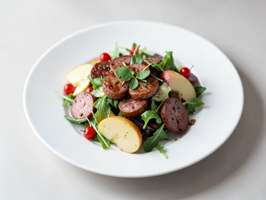 Insalata bavarese di salsiccia con mela