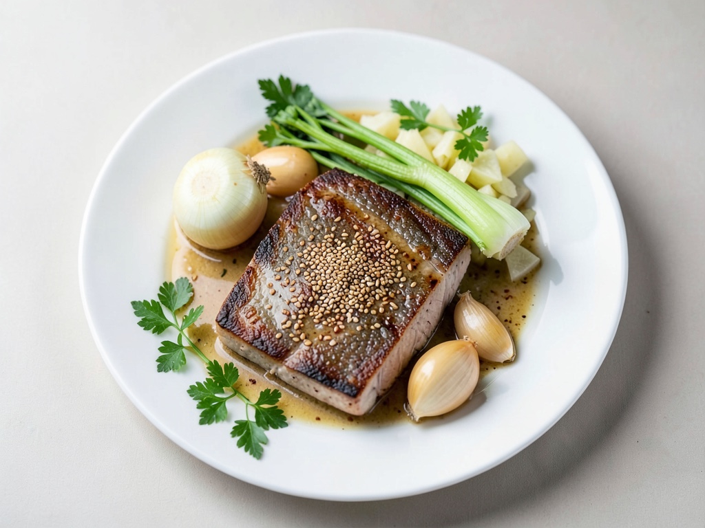 Filetto di sandro su verza stufata