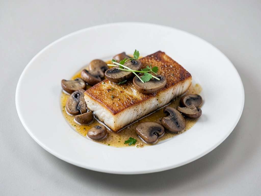 Zander fritto con porcini
