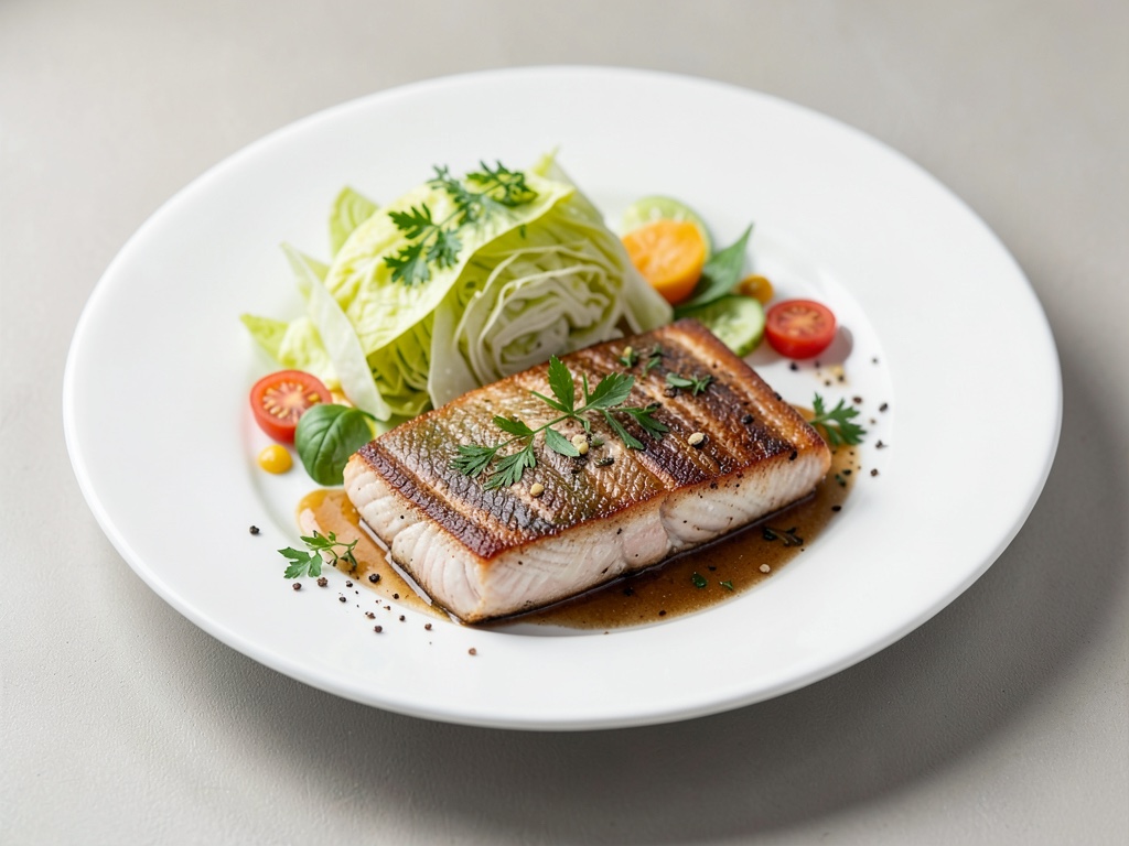 Filetto di zander con cavolo cappuccio