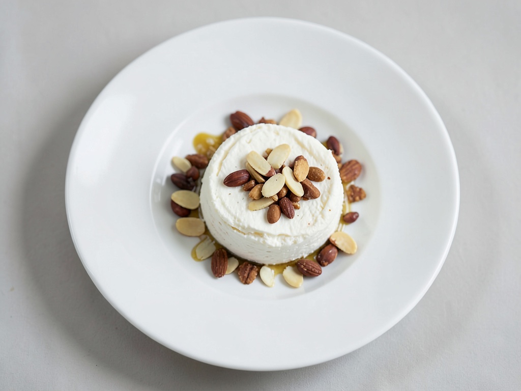 Queso fresco de cabra con almendras