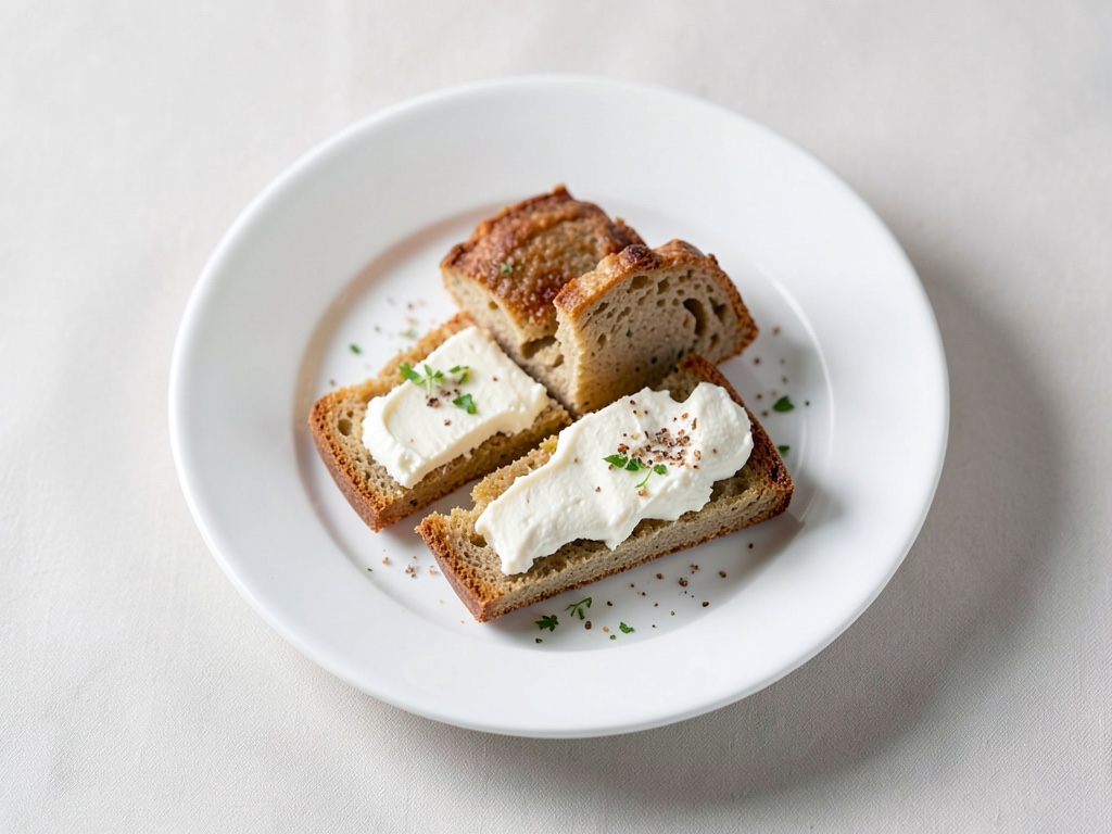Kleine Törtchen aus Ziegen- und Frischkäse