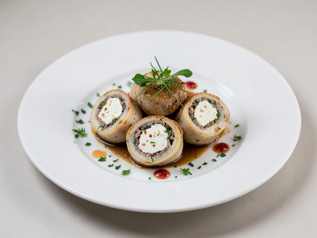 Wraps di formaggio di capra all'aglio