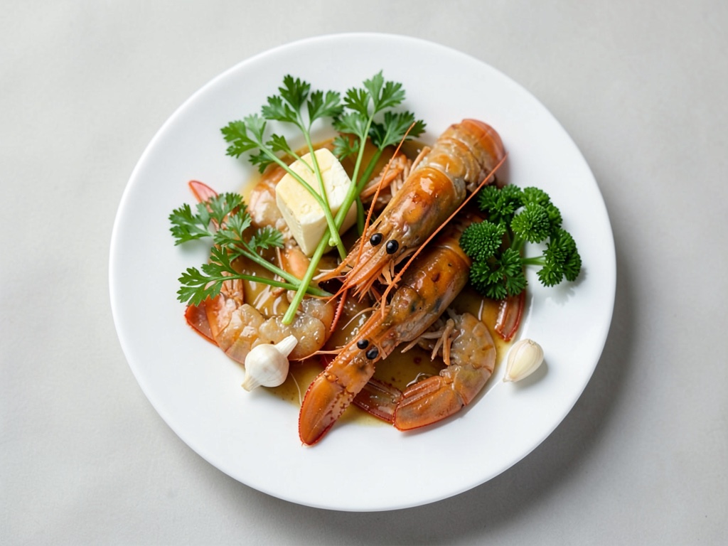 Crevettes à l'ail et au citron