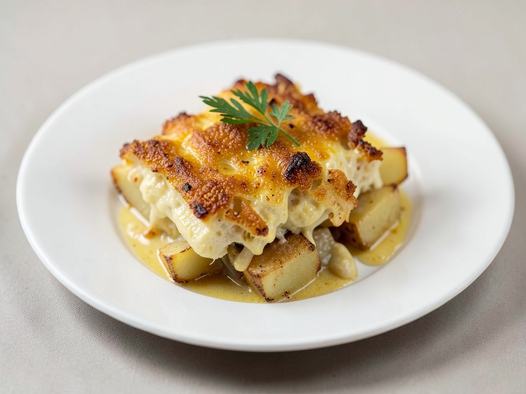 Knuspriges Kartoffel-Zitronen-Gratin