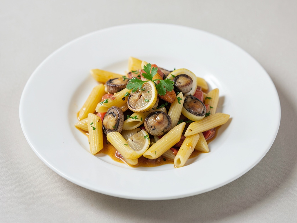 Penne mit Sardinen und Zitrone