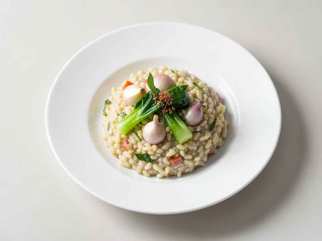 Risotto al limone con Pak Choi glassato