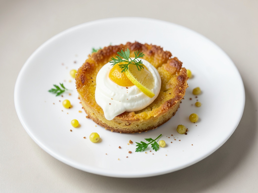 Torta croccante al limone e crema