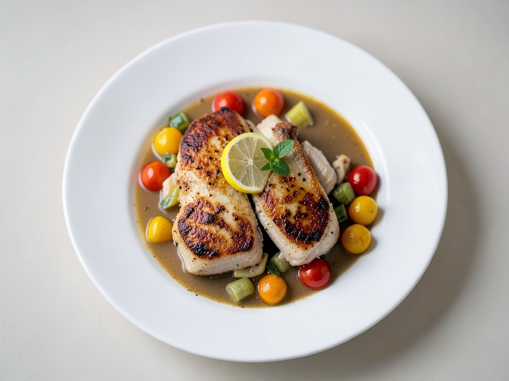 Pollo al limone con verdure