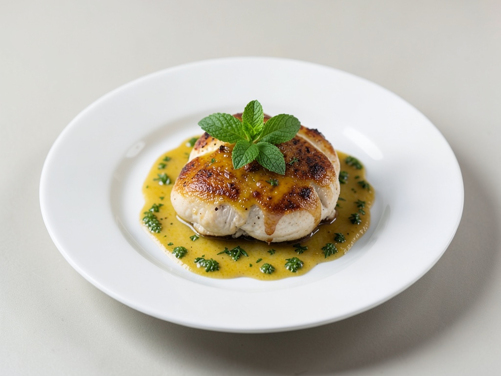 Poulet au citron et à la menthe
