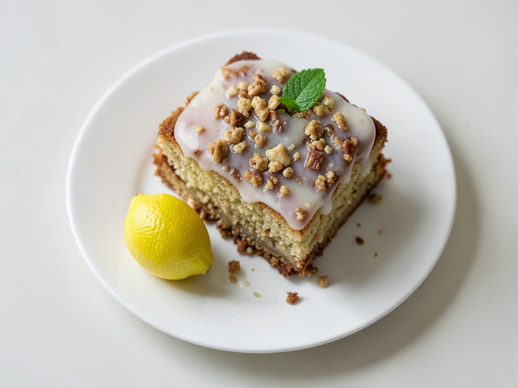 Tenera torta al limone con glassa