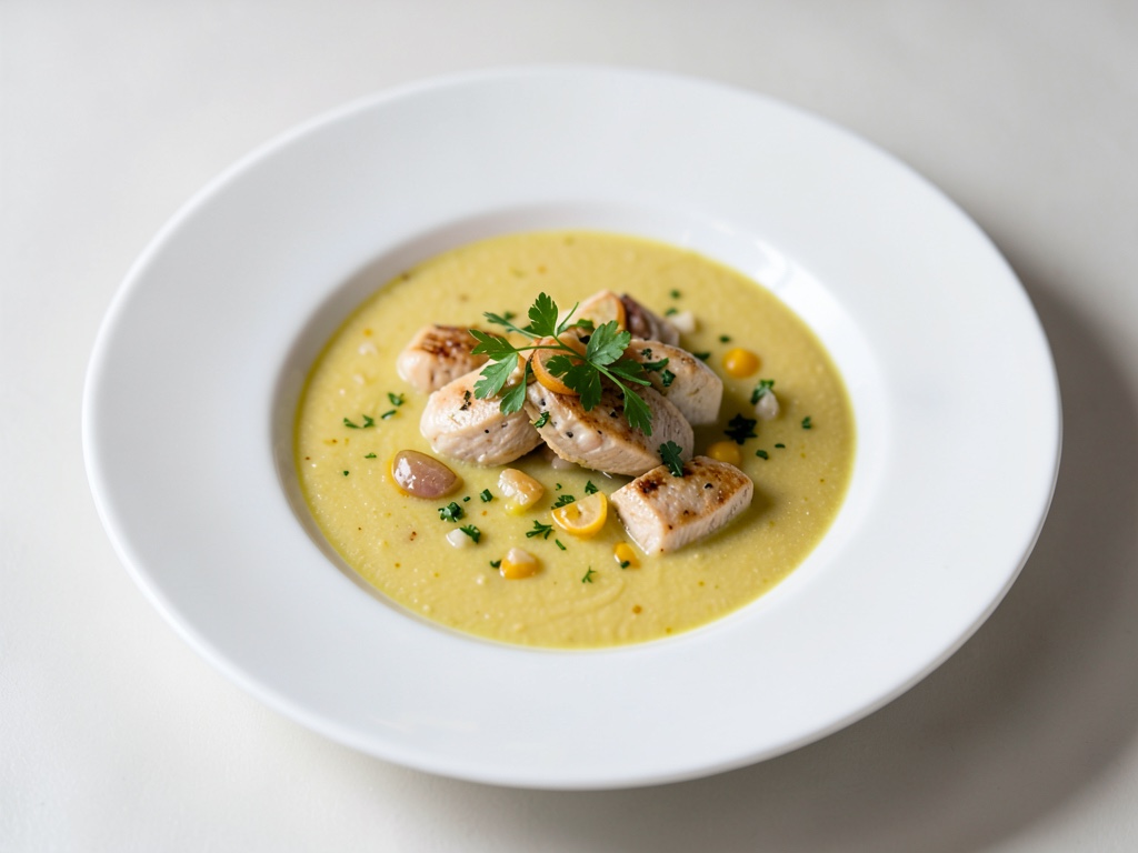 Soupe grecque au poulet et au citron