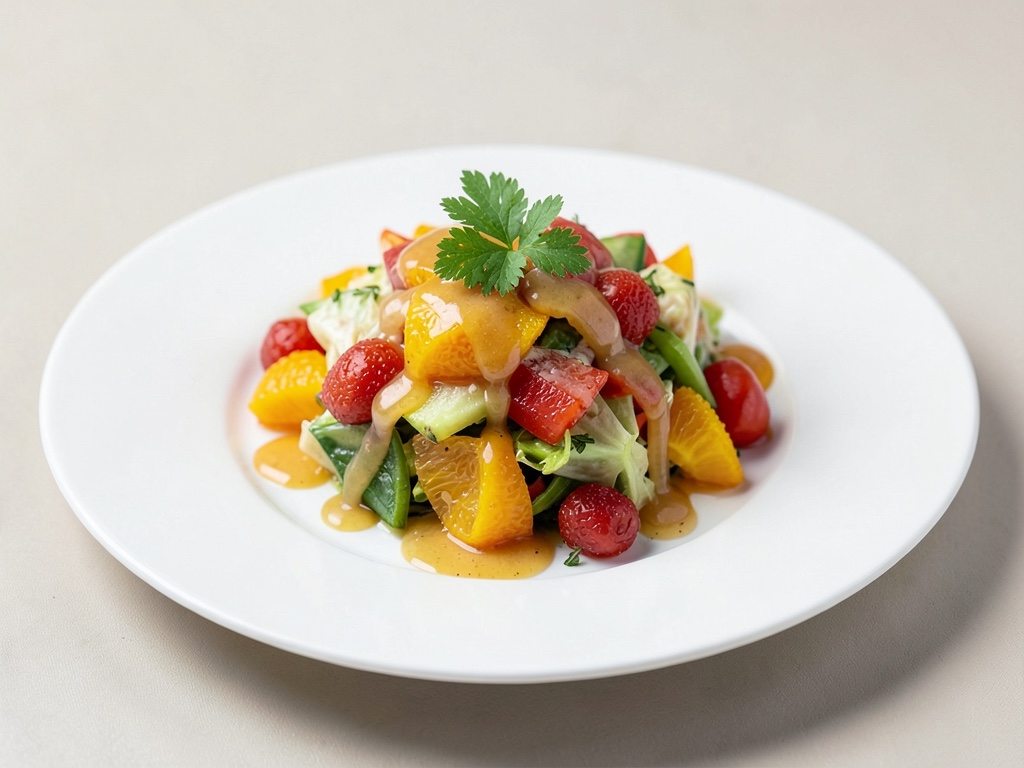 Salade fraîche aux agrumes avec vinaigrette au miel