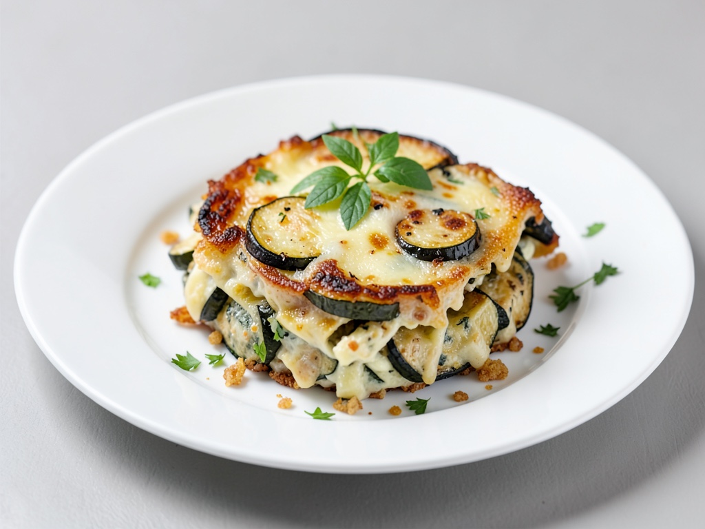 Gratin croccante di zucchine e formaggio