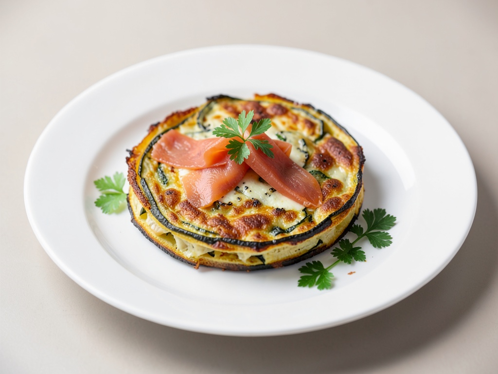 Frittata di Zucca Croccante con Salmone Affumicato