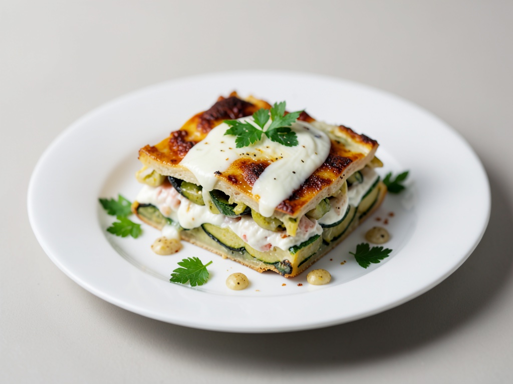 Zucchini-Lasagne mit Frischkäse