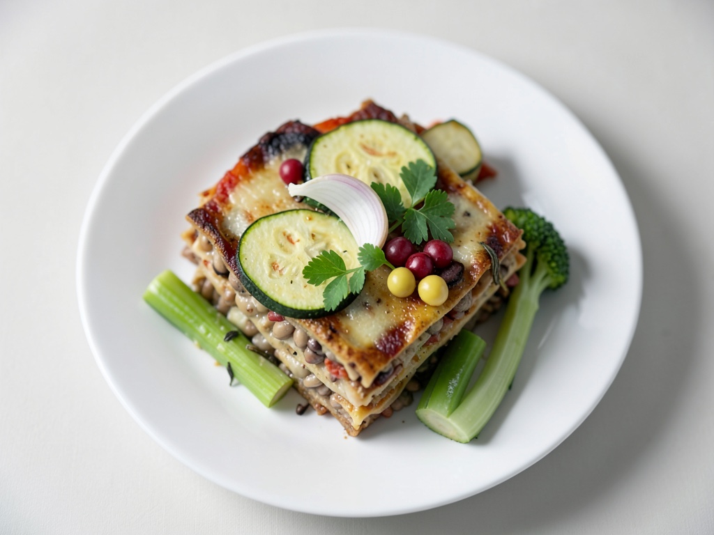 Gemüse-Linsen-Lasagne mit Zucchini