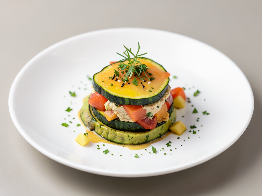 Carpaccio de melon et courgette